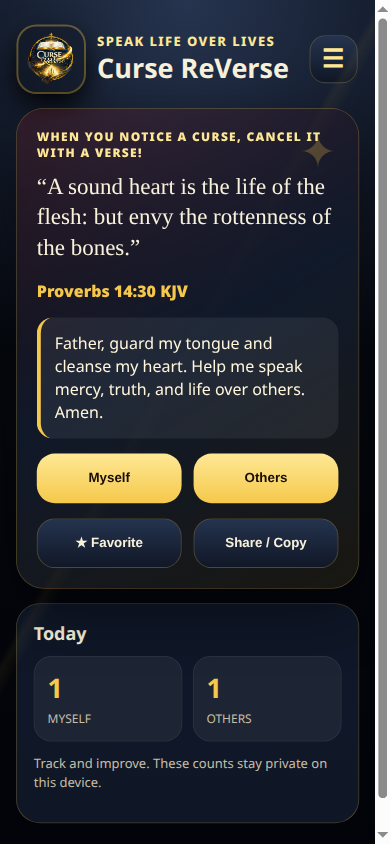 Verse for words over others